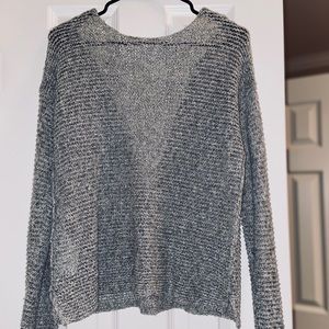 A gray sweater